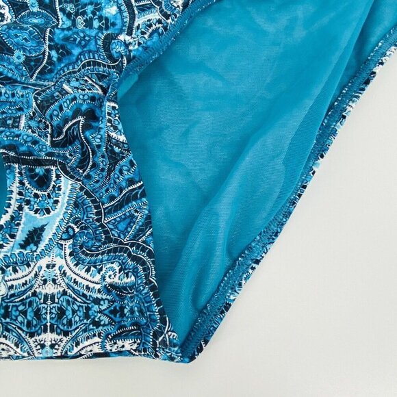 - Sea Level Bikini Bottoms Womens Size 14 Blue High Waisted New - Picture 2 of 8